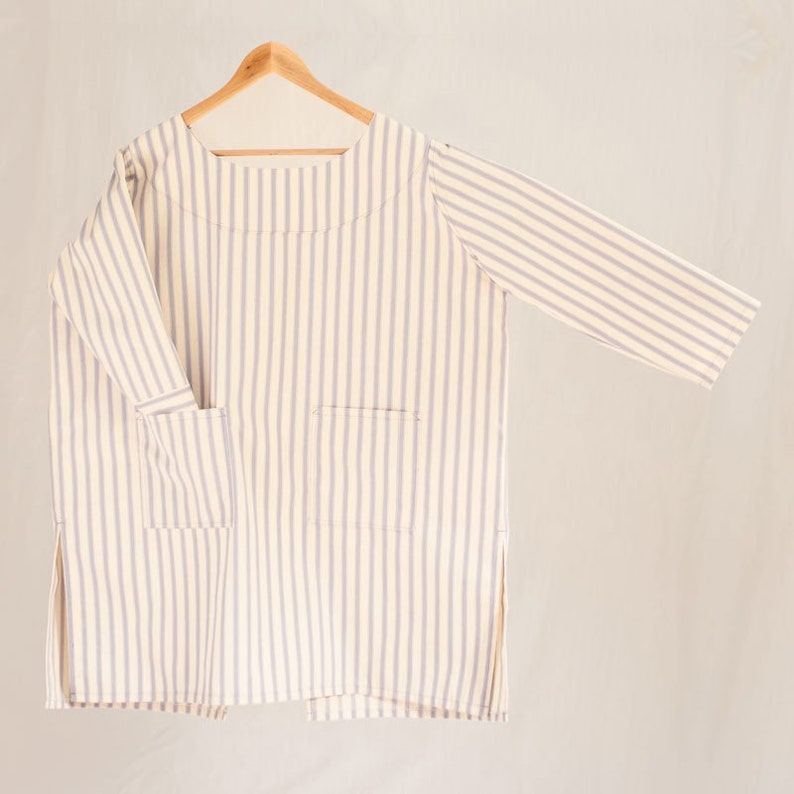 Cotton Ticking Smock 'Alula’ shops