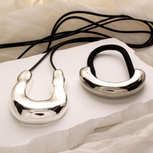 Set Chunky Silver Jewelry