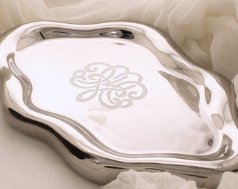 Personalized Trinket Tray Monogram Jewelry Tray Bridesmaid Gift Idea Personalized Birthday Gift Cloud Shaped Tray Jewelry Dish Gift For Mom