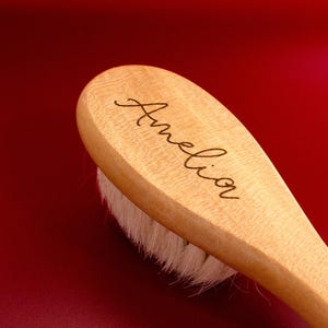 Baby Hair Brush Personalized Engraved Baby Hair Brush Wooden New Baby Girl Gift Newborn Keepsake Baby Hairbrush Gift For Baby Soft Brush