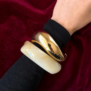 Gold Bangle Chunky Bracelet