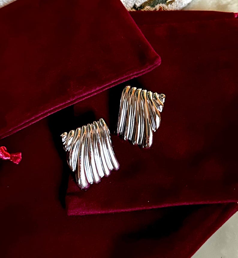 Bold Earrings Silver
