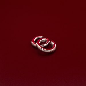 Thick Silver Earring