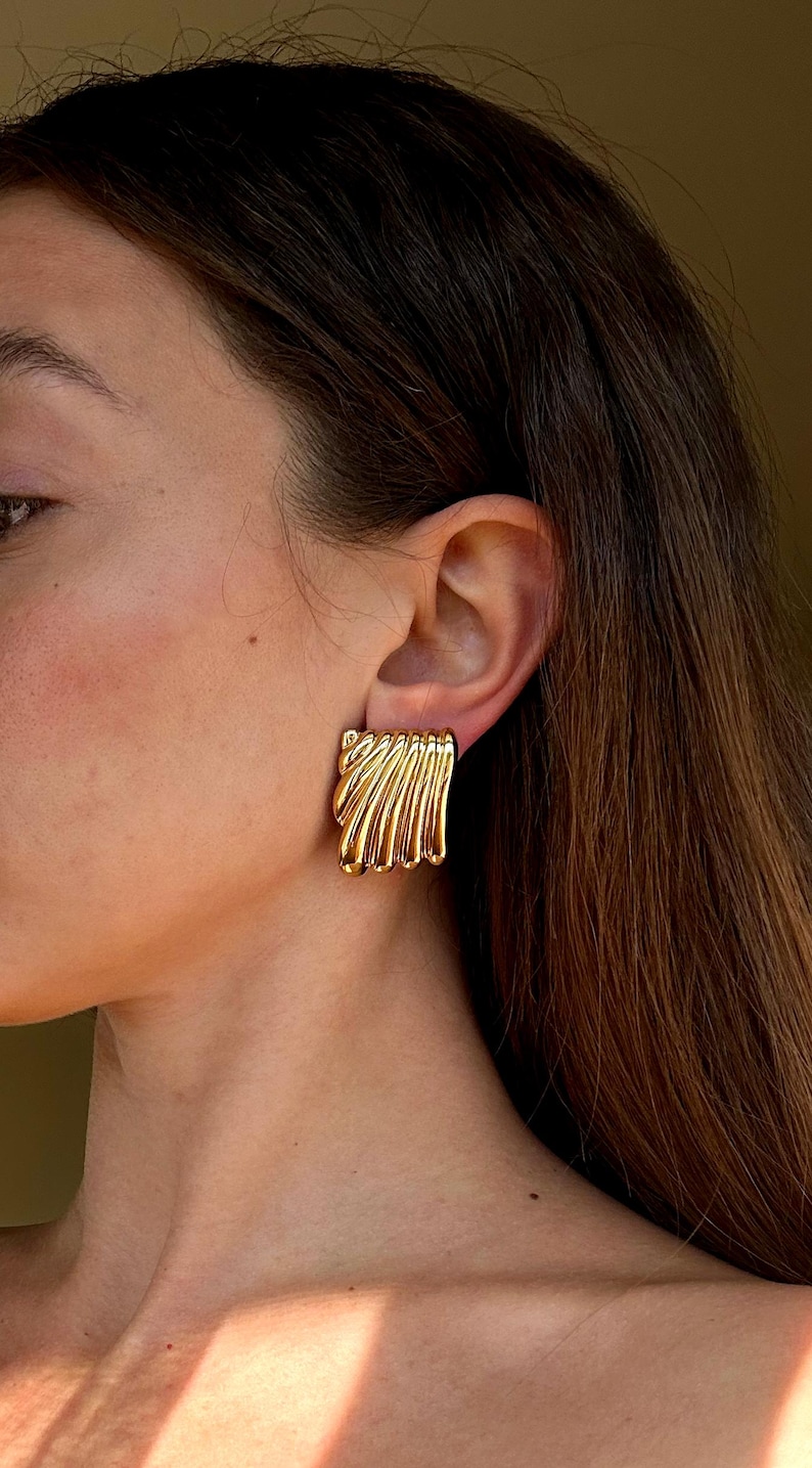 Chunky Earrings Girlfriend Gift