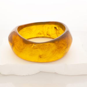 CUSTOM: Resin Bangle Bracelet Chunky Bangle Statement Jewelry Thick Bangle