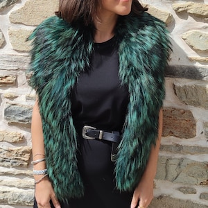 Big Green Real Coyotte Fur Collar