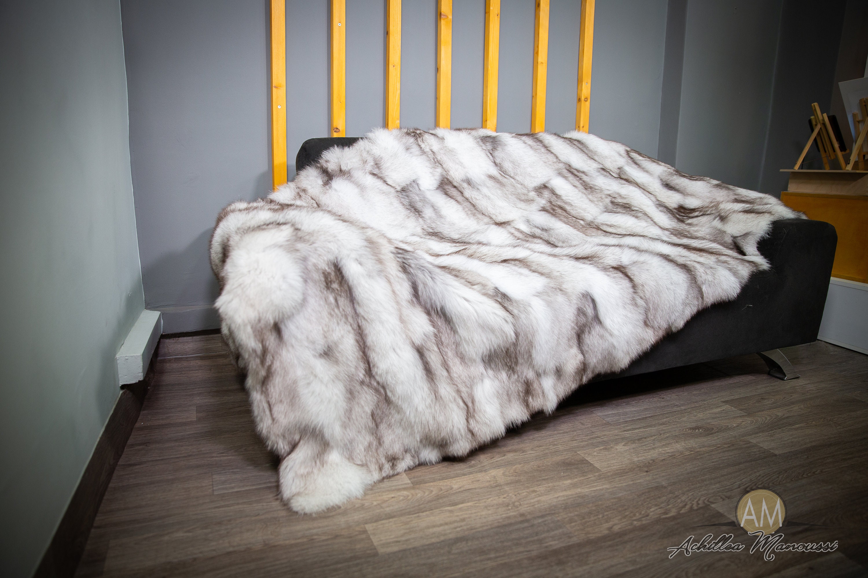 Fox fur blanket - Etsy 日本