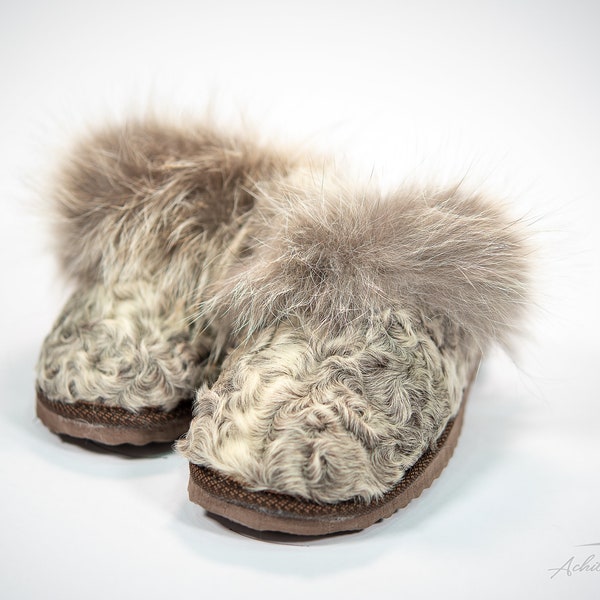 Iceberg Real Fur Slippers for Women