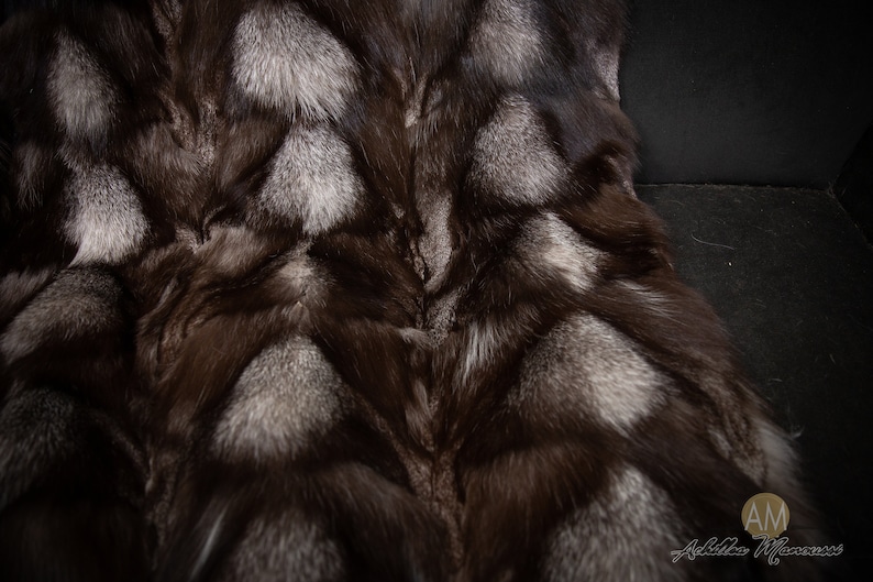 Luxury Real Silver Fox Fur Throw Blanket Etsy