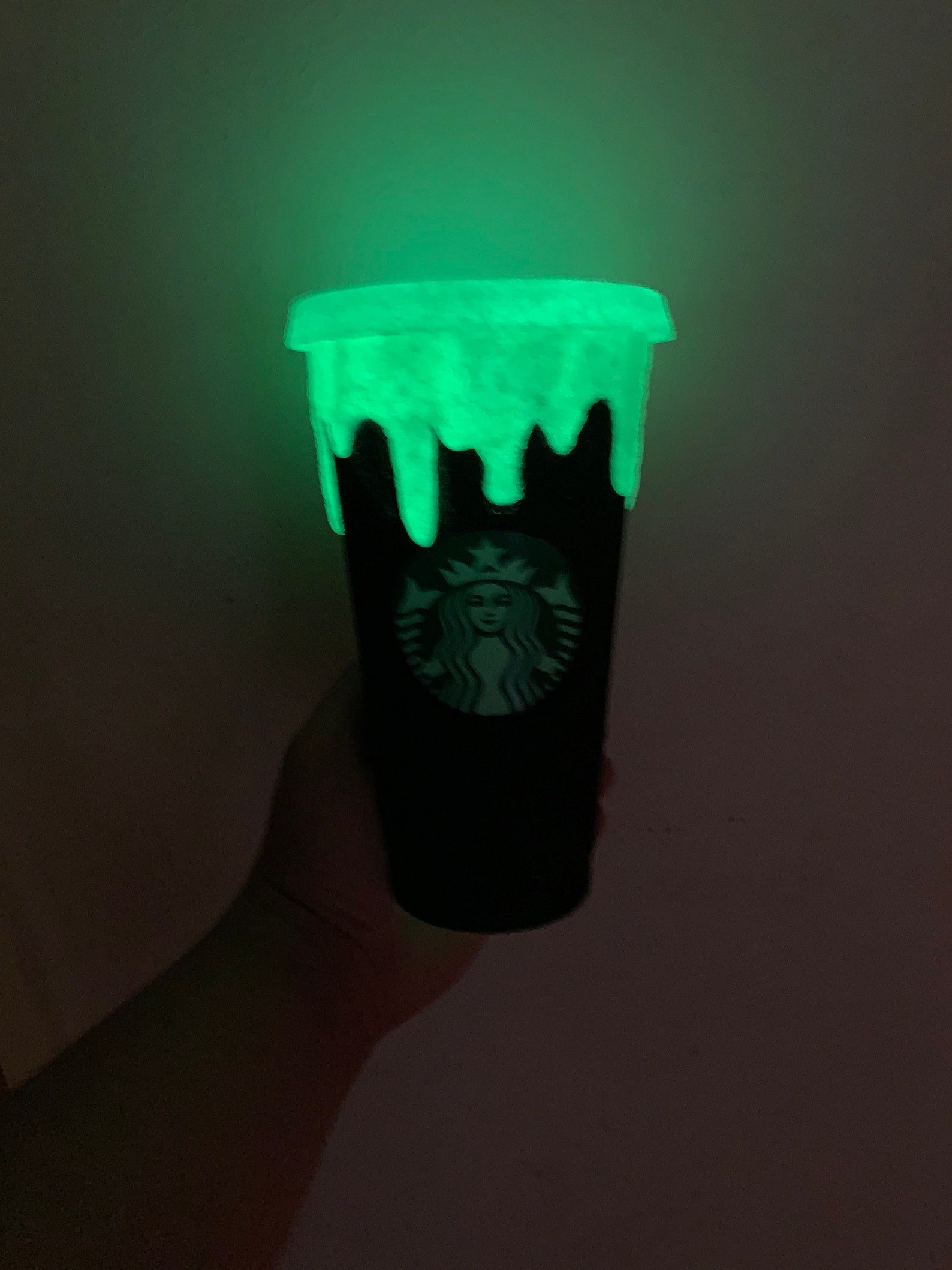 Halloween Starbucks Cup Goosebumps Glow in the Dark Starbucks Etsy