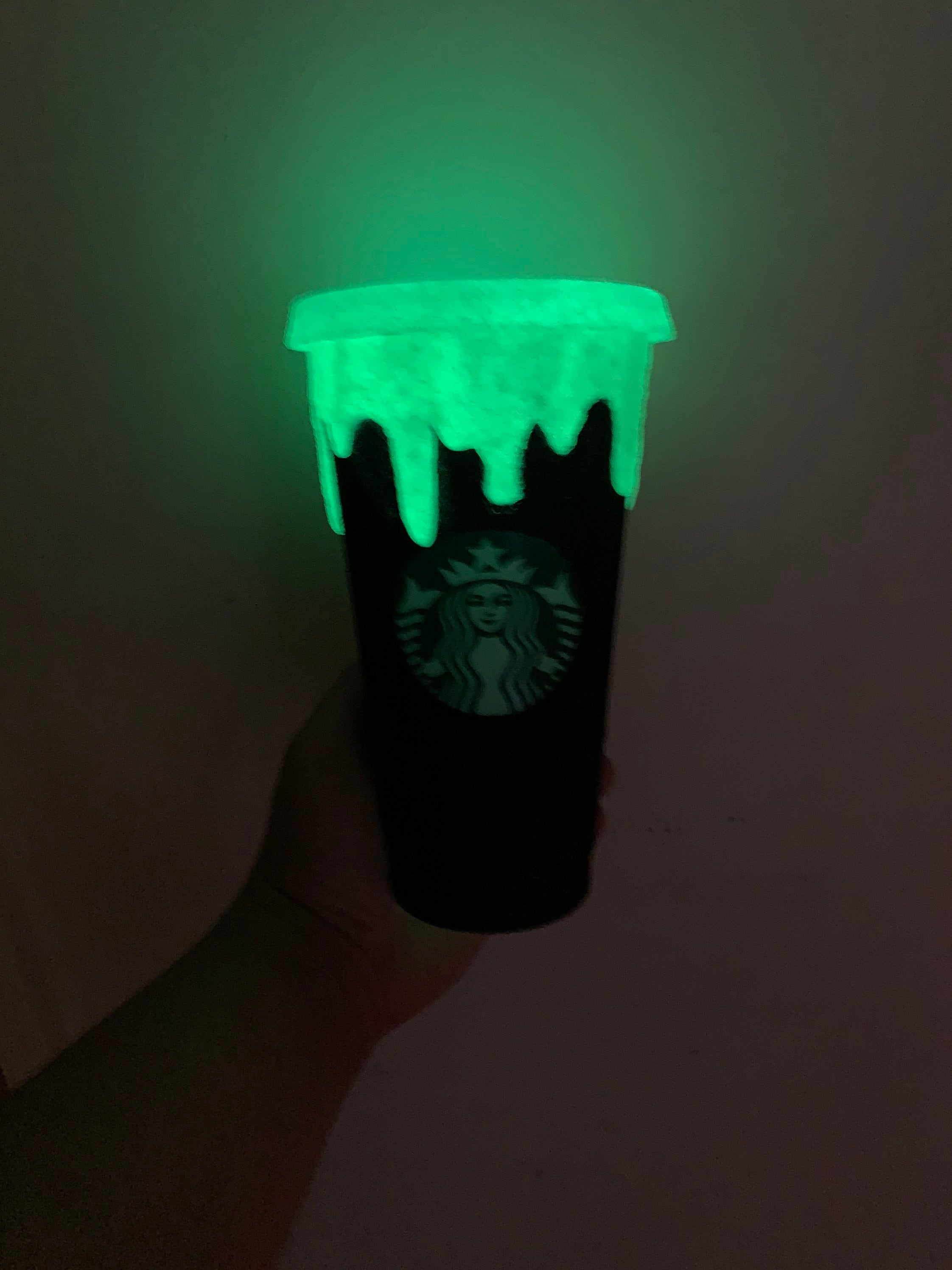 Halloween Starbucks Cup Goosebumps Glow in the Dark Starbucks Etsy