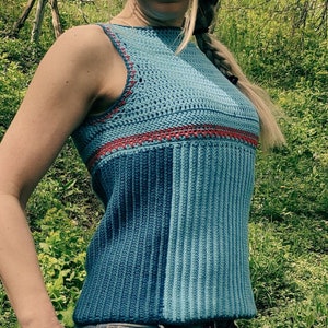 Doli Top, Crochet Sleeveless Tank Top Pattern, Tank Top[ Crochet Pattern, PDF Crochet Top Pattern