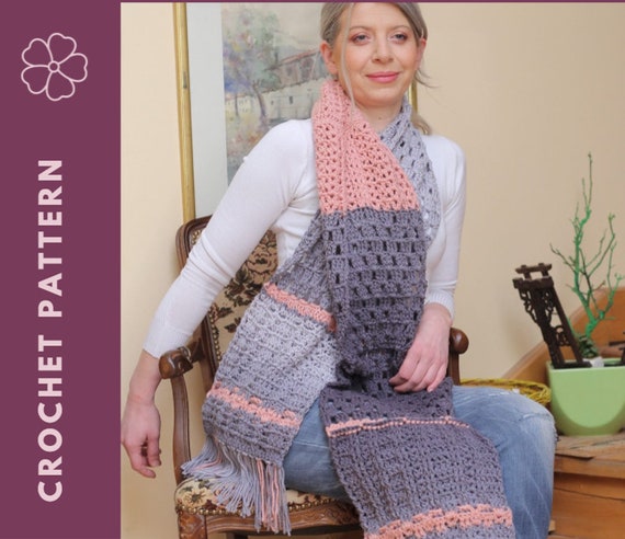 oversized crochet scarf