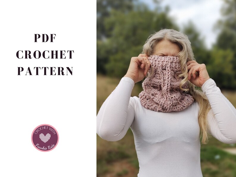 Ashlea Crochet Cowl PDF Pattern Women's Scarf image 4