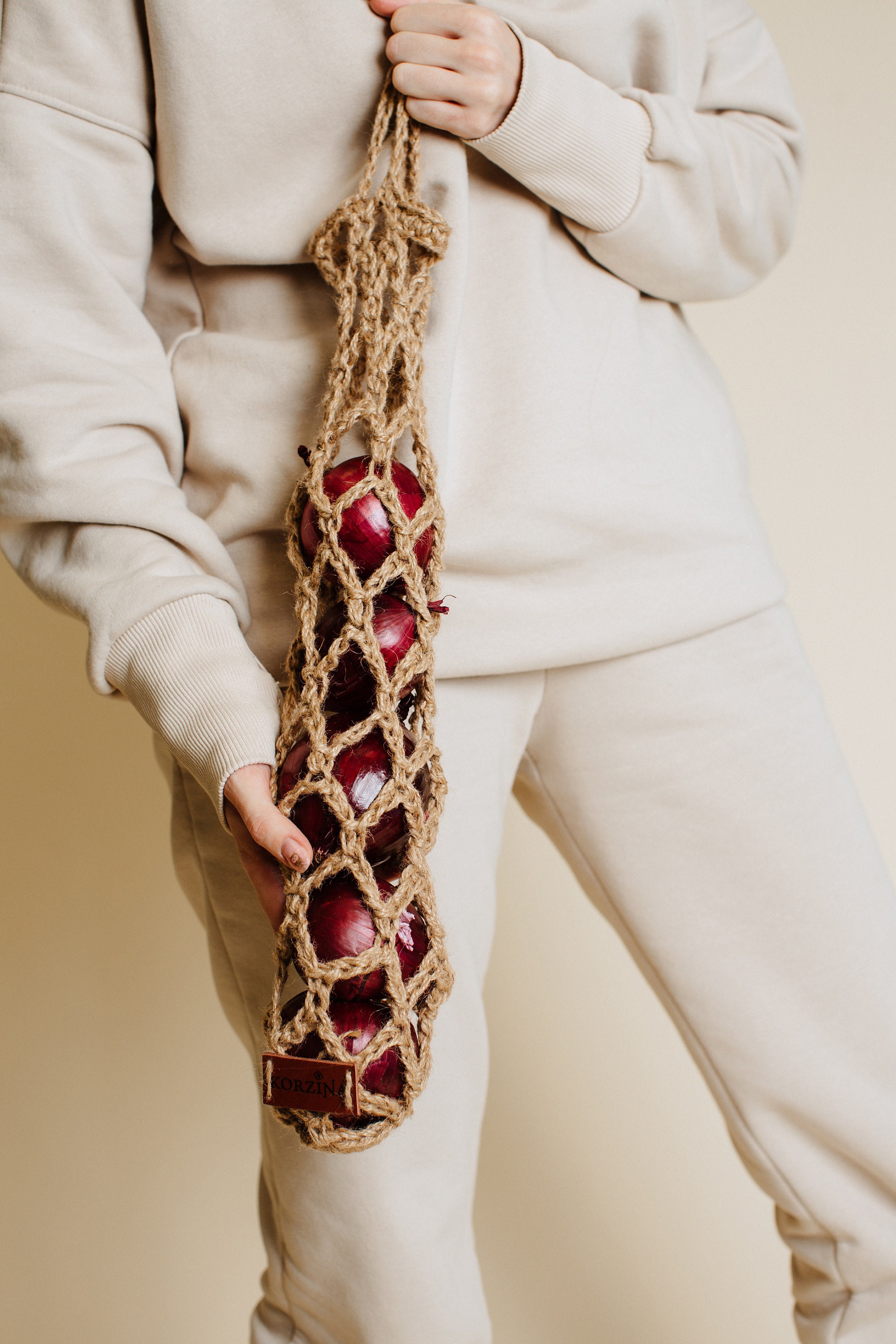 Kitchen storage hanging onion basket for countertop storage. Etsy