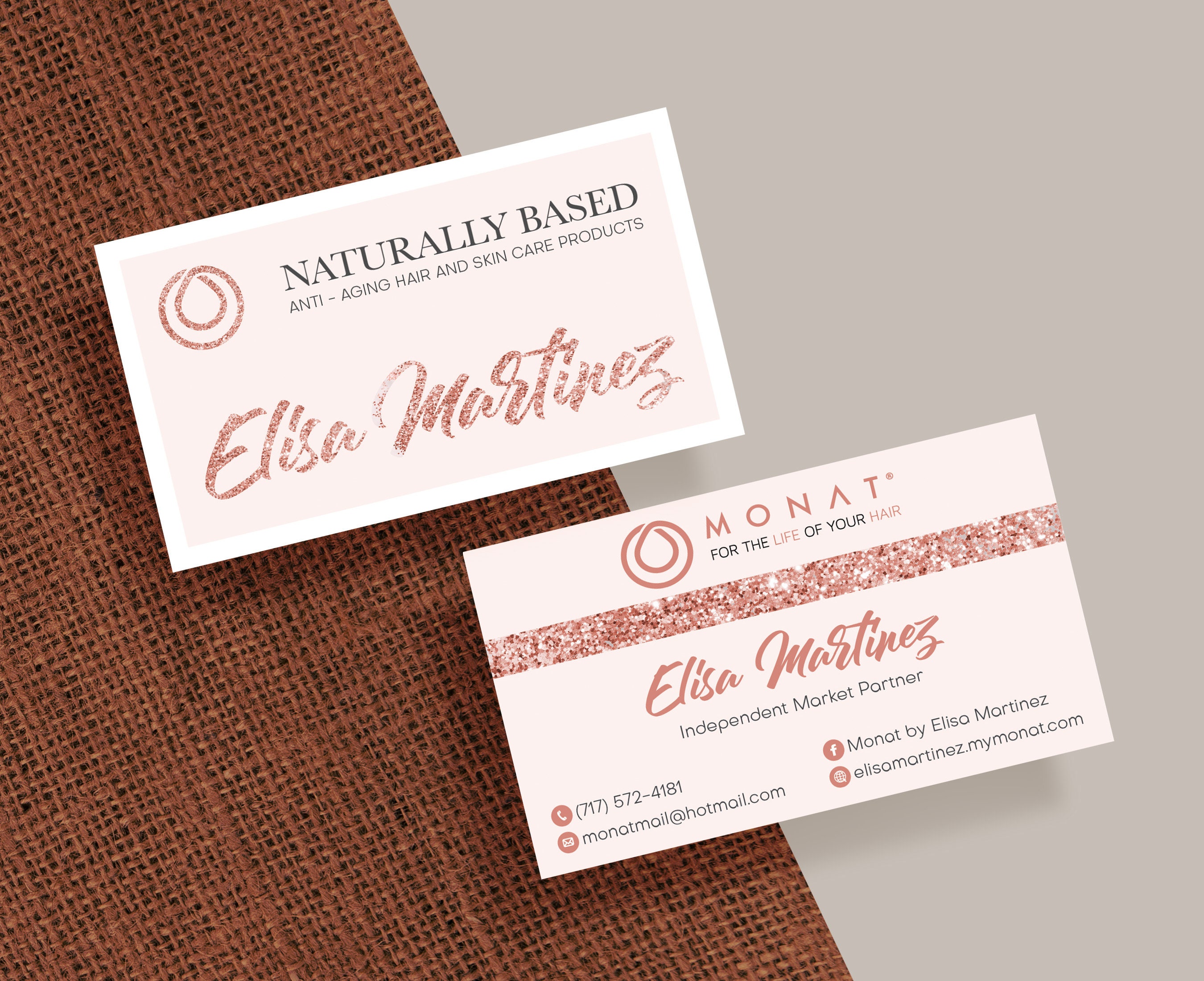 Personalized Monat Business Cards Monat Hair Care Business - Etsy Ireland