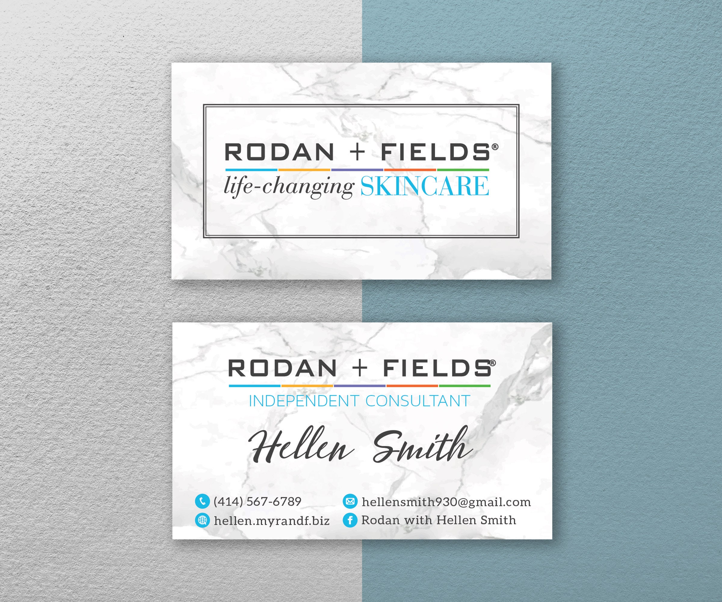 Personalized Rodan and Fields Business Cards, Skincare Business Card, RF  Business Cards, Rodan + Fields Cards, Marble Business Cards For Rodan And Fields Business Card Template