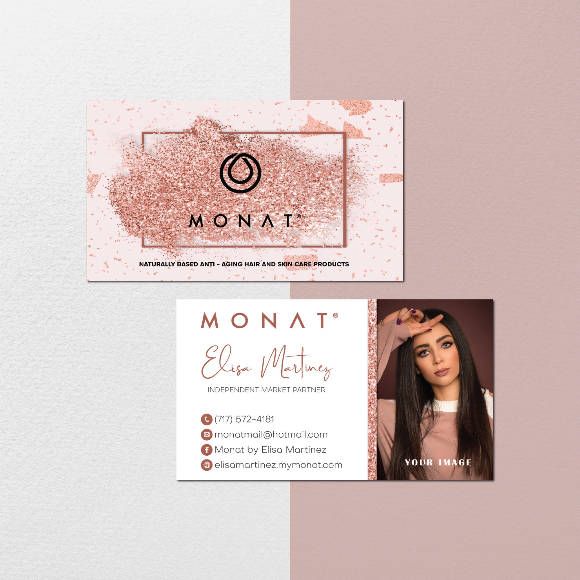personalized monat business card custom your picture monat etsy personalized monat business card