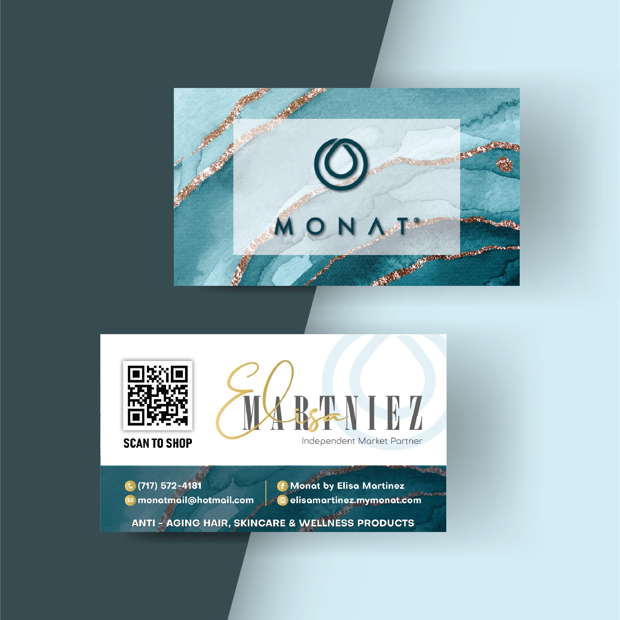 Personalized Monat Haircare Business Cards Monat Business - Etsy