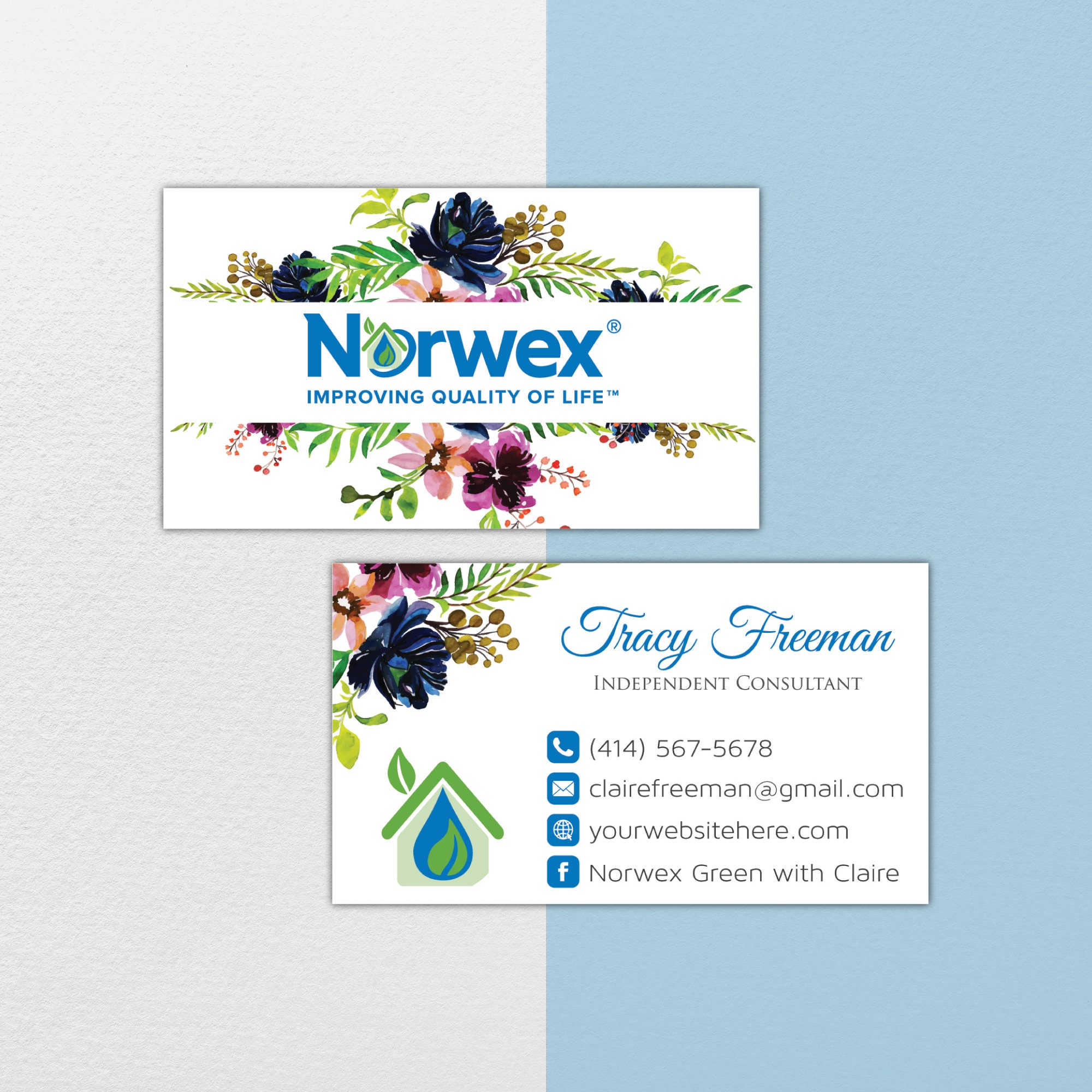 Custom Order Listing Norwex Thank You Card And Norwex Care Etsy