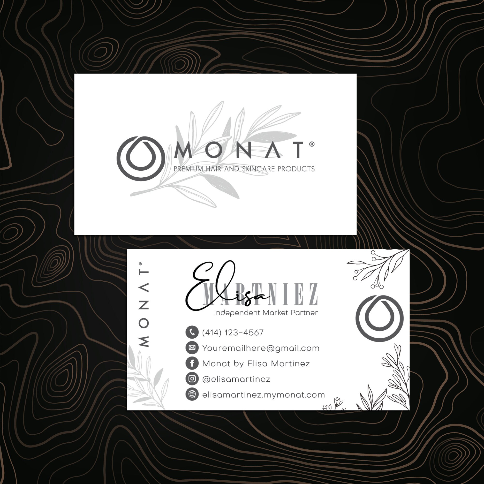 Personalized Monat Business Cards Monat Haircare Cards - Etsy