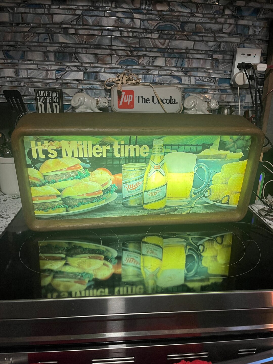 Vintage 1981 Its Miller Time Light up Sign Etsy