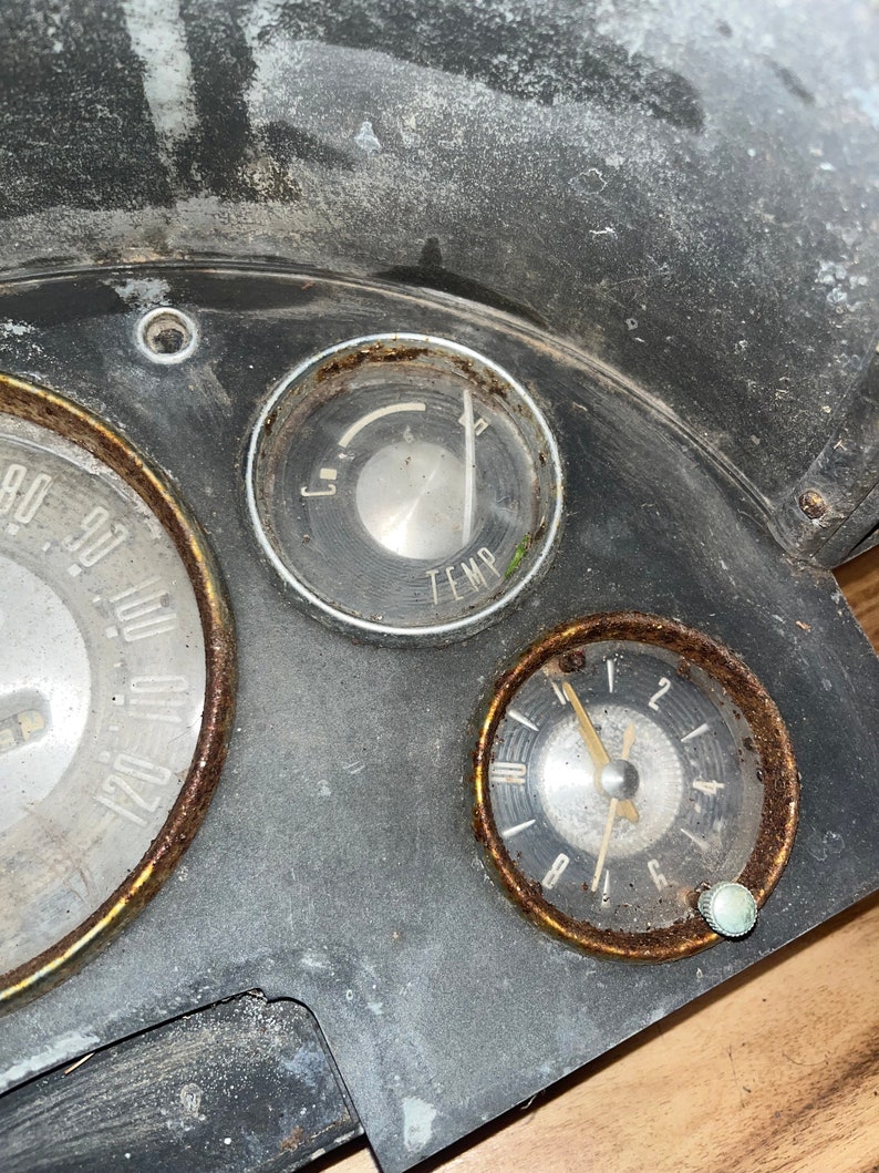 White Face Gauge Overlay Kit For 1966-1967 Ford Fairlane - PVC Vinyl, Matte Finish, Lifetime Warranty