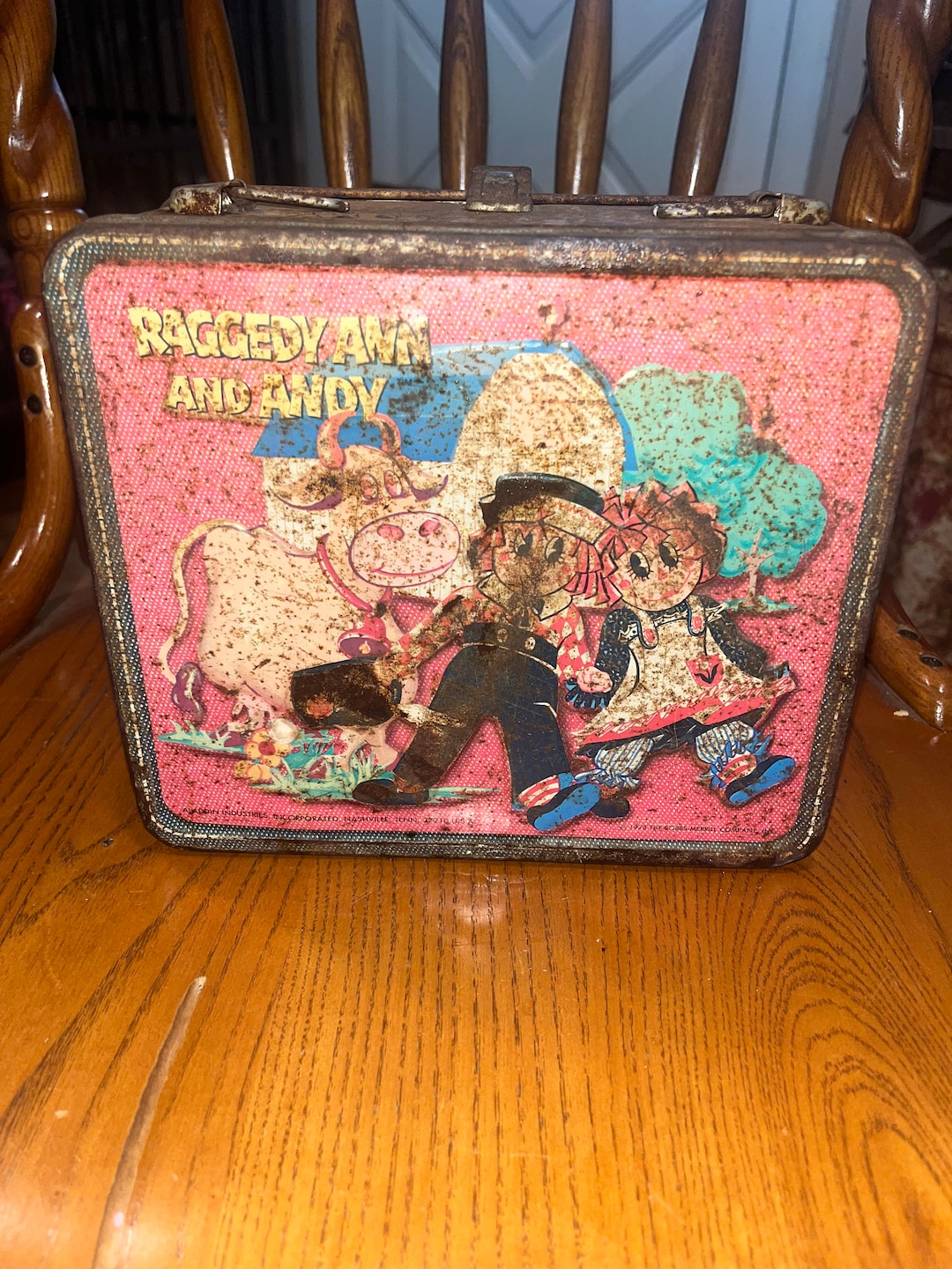 Vintage Ragged Box Vector Vintage 1973 Raggedy Ann & Andy Metal Lunch Box - Etsy Canada
