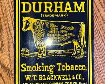 bull durham tobacco company Mini Poster Customize your color Original Bull Durham c. 1910-1920's