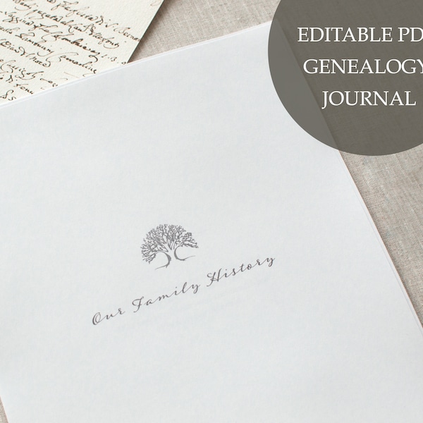 Ancestor Generation Journal - Etsy