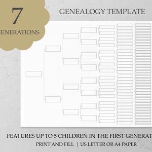 Genealogie Arbeitsblatt Stammbaum Vorlage Stammbaum 7 Generationen Stammbaum Diagramm Genealogie Organizer Vorlage Download