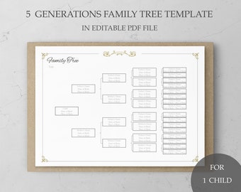 Genealogie Arbeitsblatt Ausfüllbare Stammbaum Vorlage Stammbaum 5 Generationen Vorfahren Stammbaum Diagramm Genealogie Form Organizer Vorlage