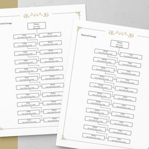 Bewerkbare familiestamboom Stamboom van de vaderlijke familie Genealogiekaart van moederszijde Genealogie Mannelijke afstamming Stamboom voorouders Afstamming Stamboom