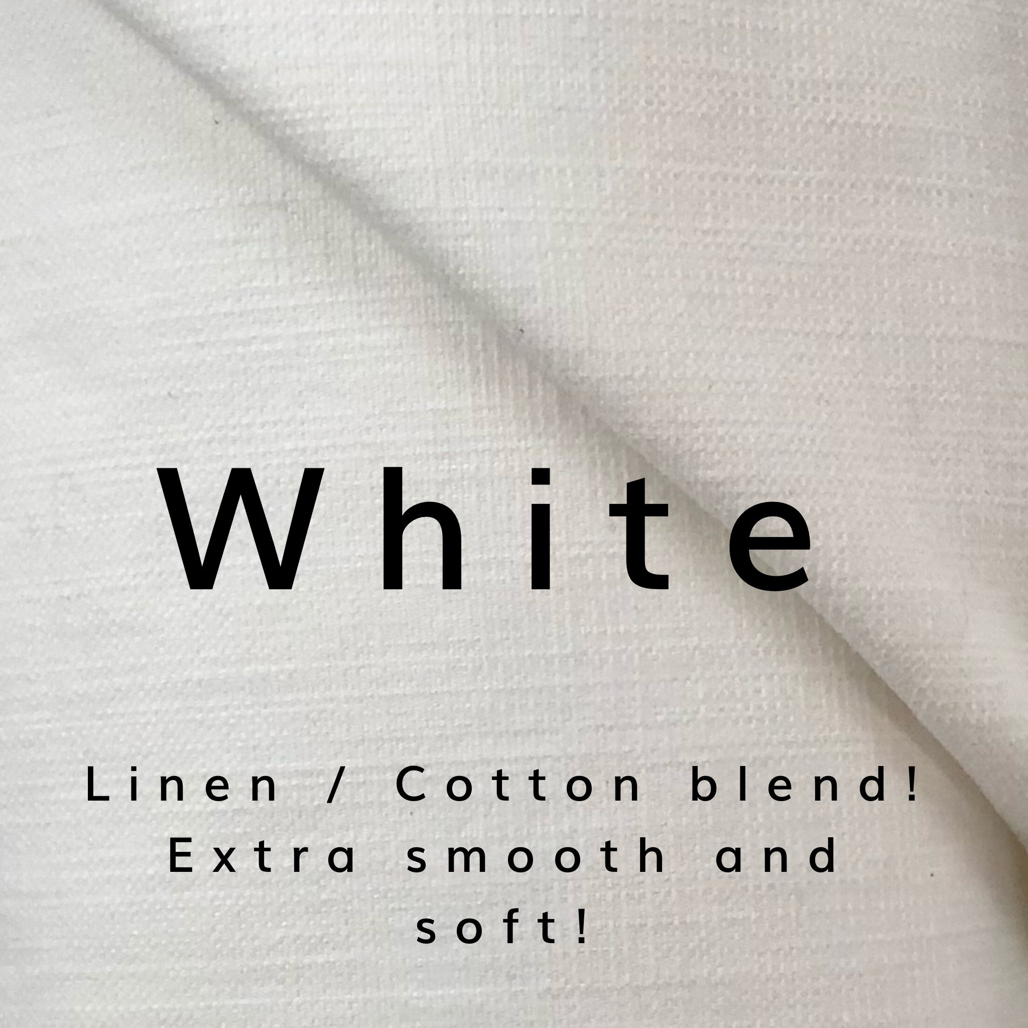 White & Off White Heavyweight linen blends for upholstery Etsy