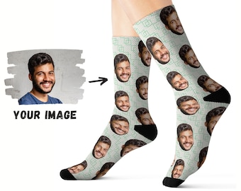 Custom Face Socks - Custom Dad Socks - Personalized Socks For Men - Custom Photo Socks - Funny Men Socks - Personalized Gift - Summer Socks