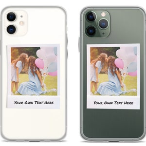 Custom iPhone Case - Personalized Phone Case Your Own Photo And Text - Custom Wedding Anniversary Gift - iPhone XR, 11 Pro, 7, X, 8 Plus