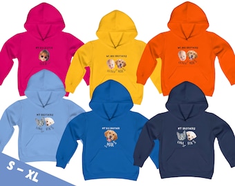 Custom Hoodies For Kids - Dog Hoodies - Cat Hoodies - Personalized Pet Picture Hoodie For Boys Girls - Youth Hooded Sweatshirt Gifts S-XL