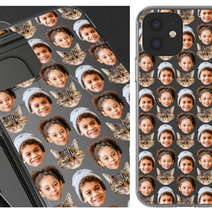Coque de téléphone personnalisée visage enfant - Coque iPhone personnalisée visage de bébé Coques Galaxy - Cadeaux pour mari femme maman papa soeur ami famille grand-mère