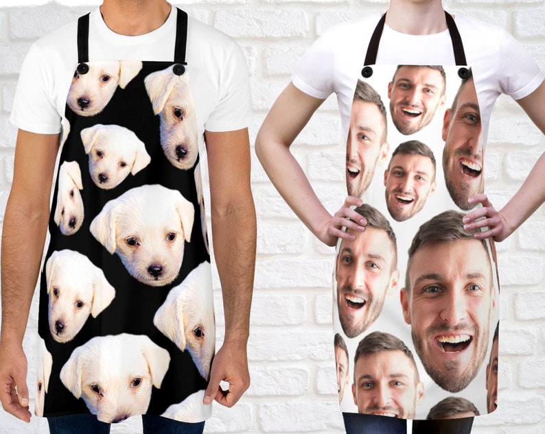 CUSTOM FACE APRON Polyester Apron Pet Lover Gift Apron Etsy Canada