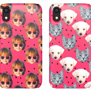 Personalized Face Pattern Phone Case - Samsung Galaxy S10 S20 S21 S22 Plus S22 Ultra - Galaxy S23 Plus S23 Ultra - Galaxy S24 Plus S24 Ultra