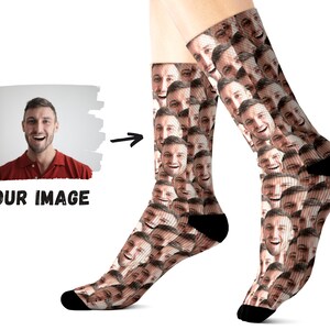 Custom Faces Socks - Personalized Socks For Men Women Baby - New Dad Gift - Customized Photo Socks - Funny Men Socks - Summer Socks
