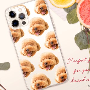 Custom Phone Case Dog - Clear Phone Cases Pet - Personalised Cat Phone Case - iPhone 11 - iPhone 12 - iPhone 13 - Samsung Galaxy S22 S21