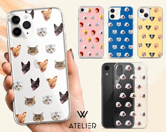 PET PHONE CASE - custom phone case - dog phone case - personalized cat phone case - custom iPhone case - face phone case - pet iPhone case