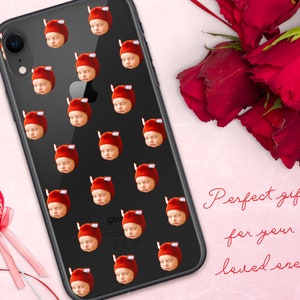 Coque personnalisée pour iPhone avec photo de visage de bébé, photo d'enfants, coque de téléphone personnalisée, coques personnalisées pour iPhone 11 Pro, iPhone 12 Mini, iPhone 13 Pro Max