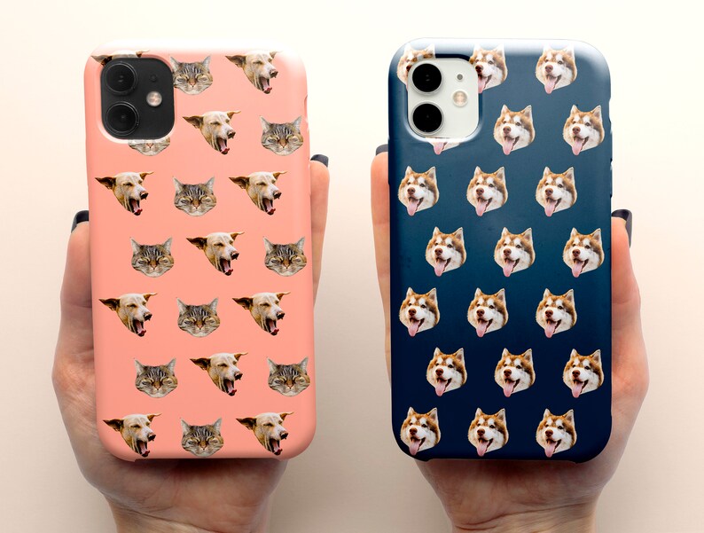 Anpassat telefonskal för hund - iPhone-skal för hund - Personligt telefonskal med husdjursfoto - Skal för hundälskare - Gåva för kattälskare - iPhone-skal Galaxy-skal bild 6