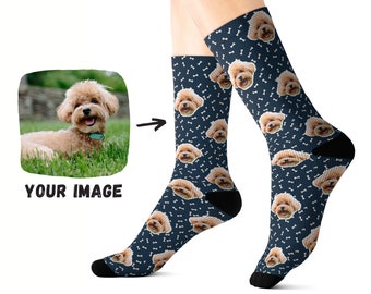 Personalized Socks - Custom Dog Face Socks - Gift For Dog Dad Dog Mom Dog Lovers - Funny Fathers Day Gift - Dog Socks - Pet Socks