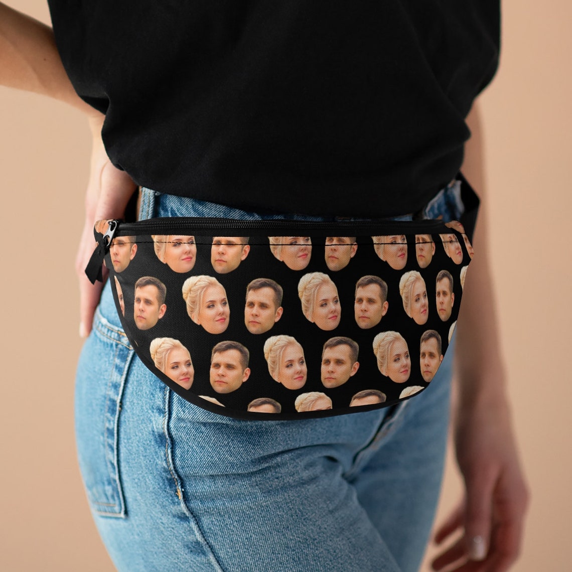 Custom Fanny Pack With Your Face Personalized Photo Fanny Etsy