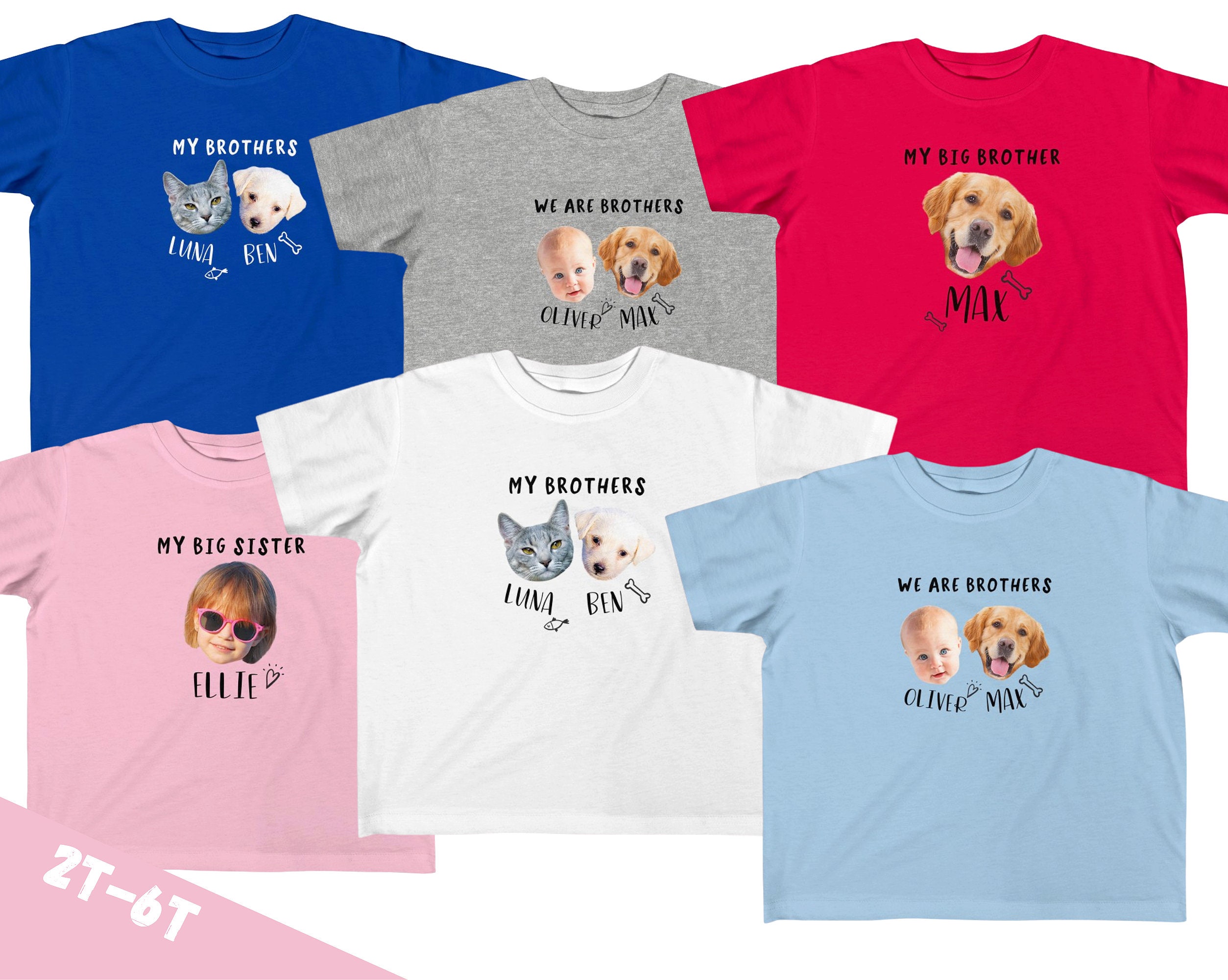 Custom Dog Cat Kids Shirt Custom Pet Photo Kids T-shirt Personalized Cat  Picture Shirts for Boys Girls 2T 3T 4T 5T 6T Kids Jersey Tee - Etsy