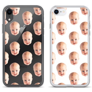 Personalized Face Pattern iPhone Case - Custom Faces Phone Case - Custom Baby Photo Phone Case - iPhone 11 Pro Max 7 Plus/8 Plus X/XS XR 7/8