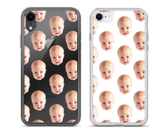 Personalized Face Pattern iPhone Case - Custom Faces Phone Case - Custom Baby Photo Phone Case - iPhone 11 Pro Max 7 Plus/8 Plus X/XS XR 7/8